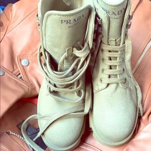 Prada combat boots!!